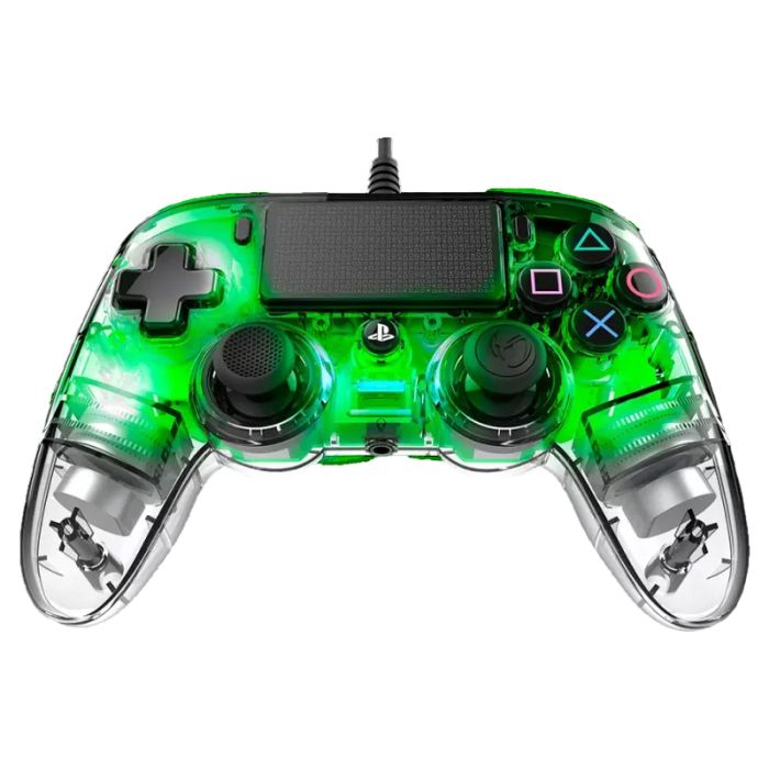 Manette Gamer Filaire NACON Controller Lumineux PS4 - Vert& Transparent 