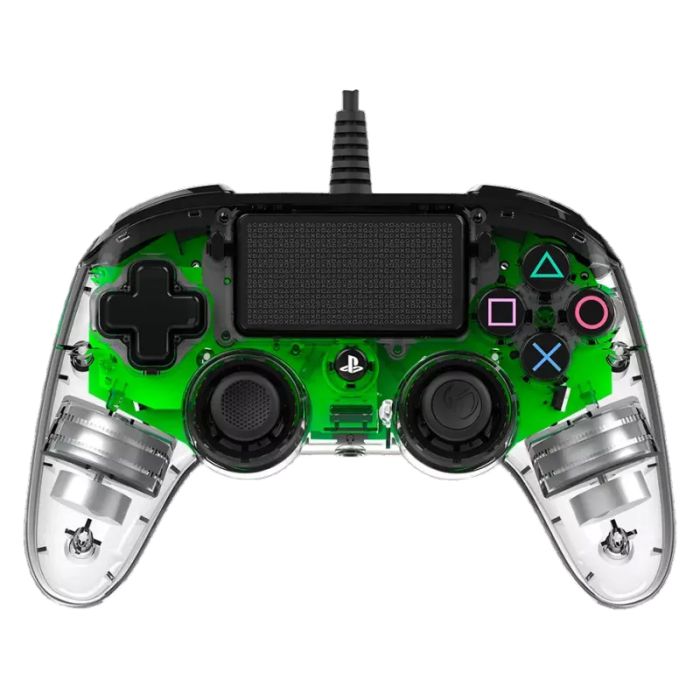 Manette Gamer Filaire NACON Controller Lumineux PS4 - Vert& Transparent 