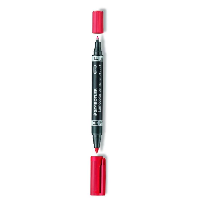 Marqueur permanent STAEDTLER double pointe Lumocolor duo Bleu