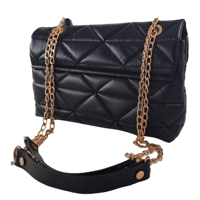 Sac Bandoulière MODALINE Mary avec Chaine - Noir & Gold