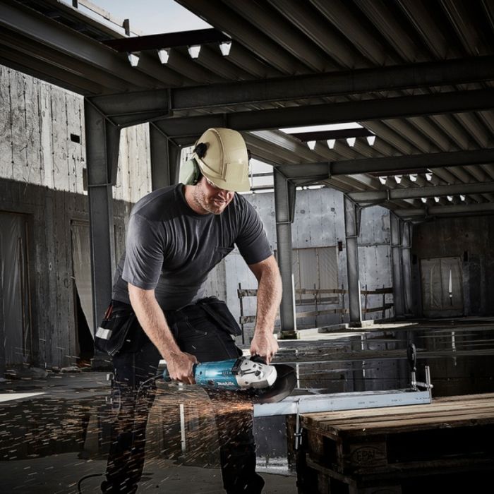 Meuleuse D'angle MAKITA GA9020RF 230mm - 2200W, 6600 Tr/min, Filaire, Bleue, Poids 5.8kg, Professionnelle - 5