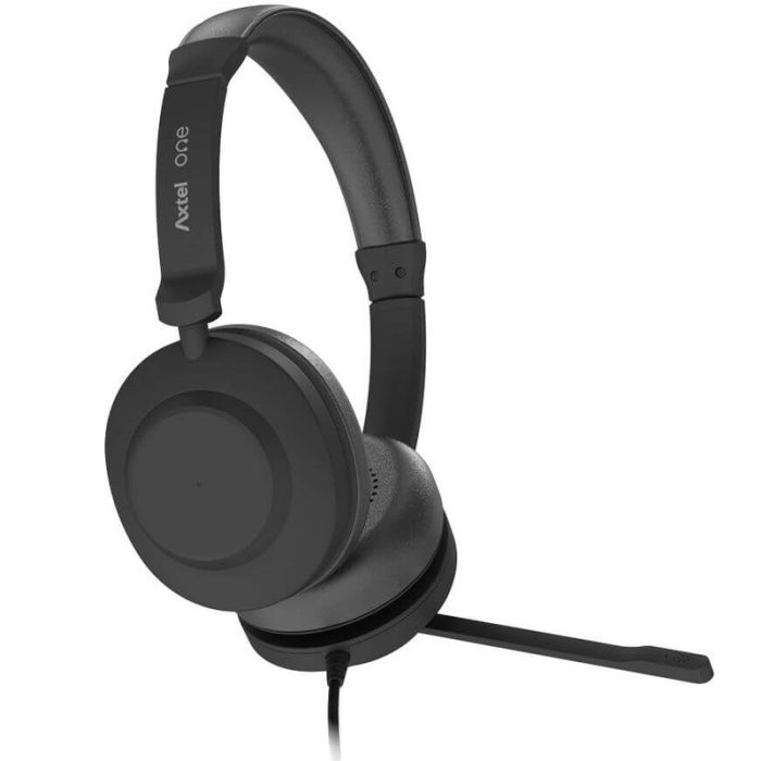 Micro Casque Filaire AXTEL ONE DUO USB - Noir