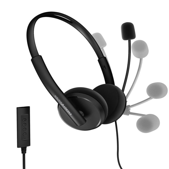 Micro Casque Filaire ENERGY SISTEM OFFICE 2+ - Noir