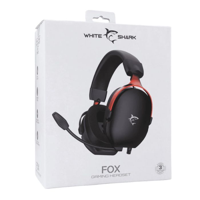 Micro Casque Filaire Gamer WHITE SHARK Fox GH-2445 - Noir