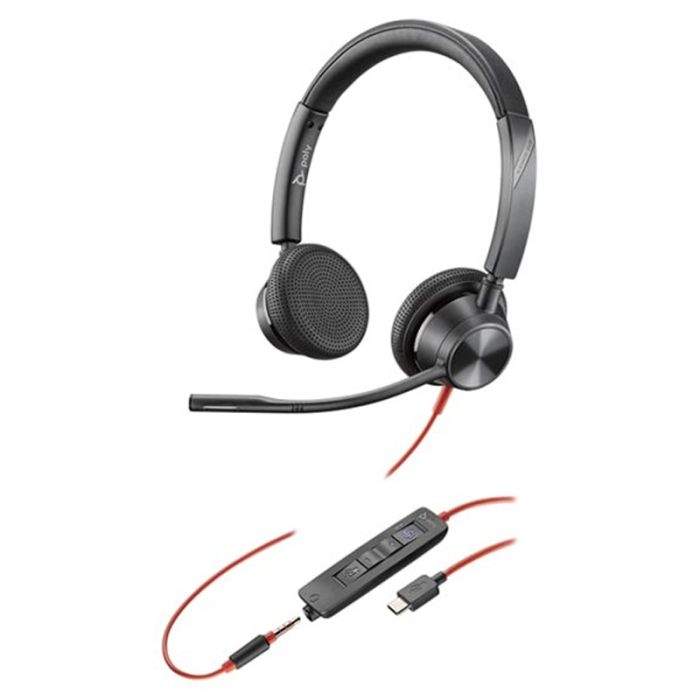 Micro Casque Filaire HP Poly Blackwire 3325 - Noir (8X222AA)