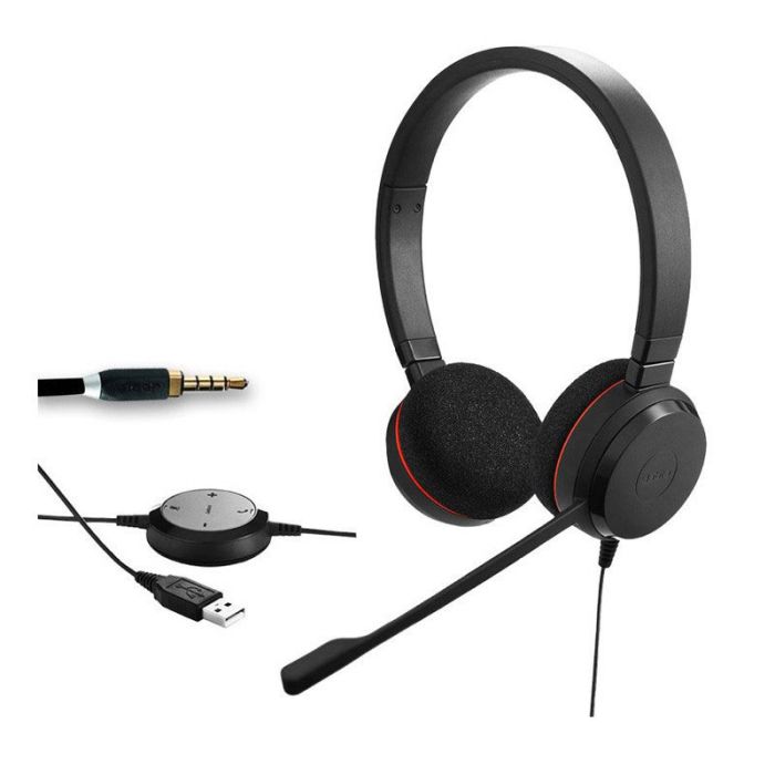 Micro Casque Filaire JABRA Evolve 30 II UC Duo - Noir (5399-823-309)