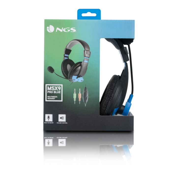 Micro Casque Filaire NGS MX9 PRO - Noir&Bleu