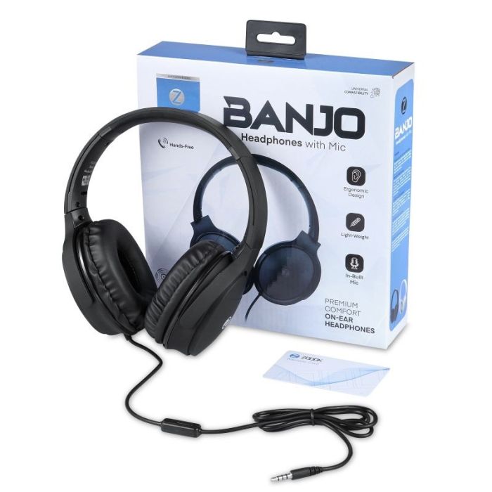 Micro Casque Filaire ZOOOK Banjo - Noir