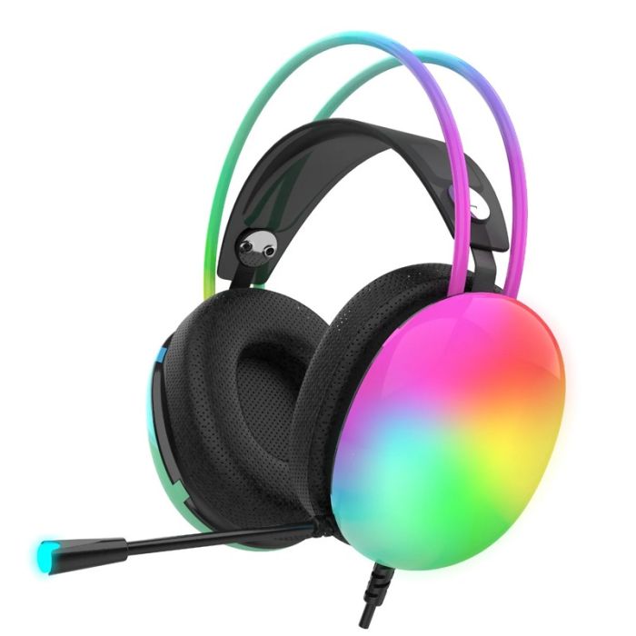 Micro Casque Gamer Filaire INCA IGK-X8S RGB - Noir