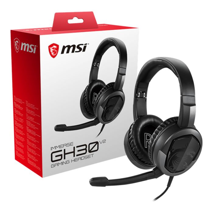 Micro Casque Gamer Filaire MSI IMMERSE GH30 V2 - Noir