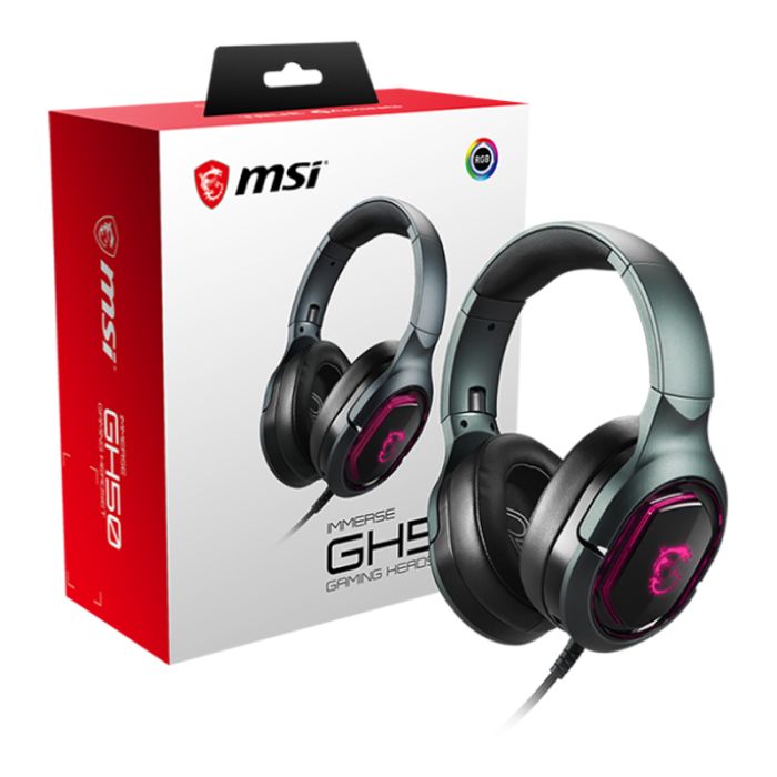 Micro Casque Gamer Filaire MSI IMMERSE GH50 - Noir