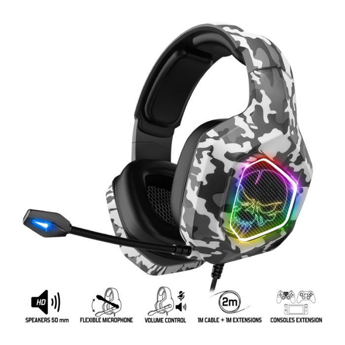 
Micro Casque Gamer Filaire  SPIRIT OF GAMER Elite H50 Artic Edition - Militaire
