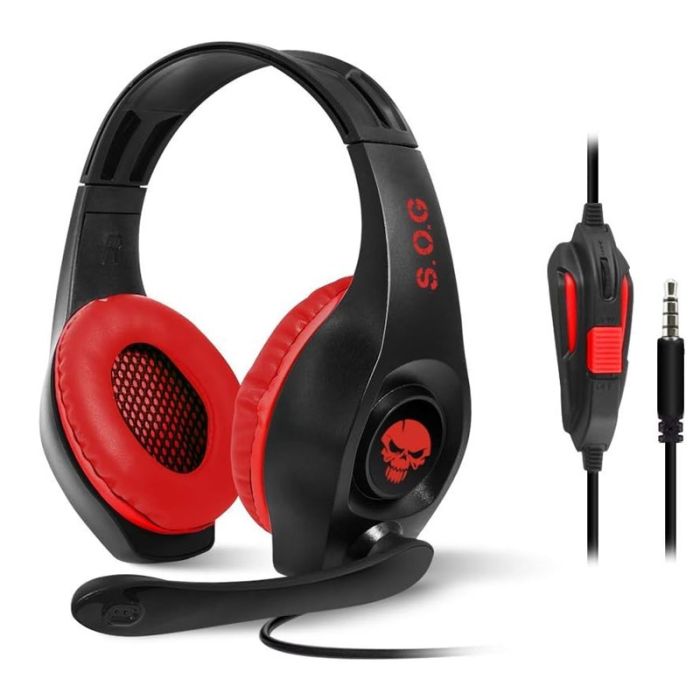 Micro Casque Gamer Filaire SPIRIT OF GAMER PRO NH5 - Noir&Rouge