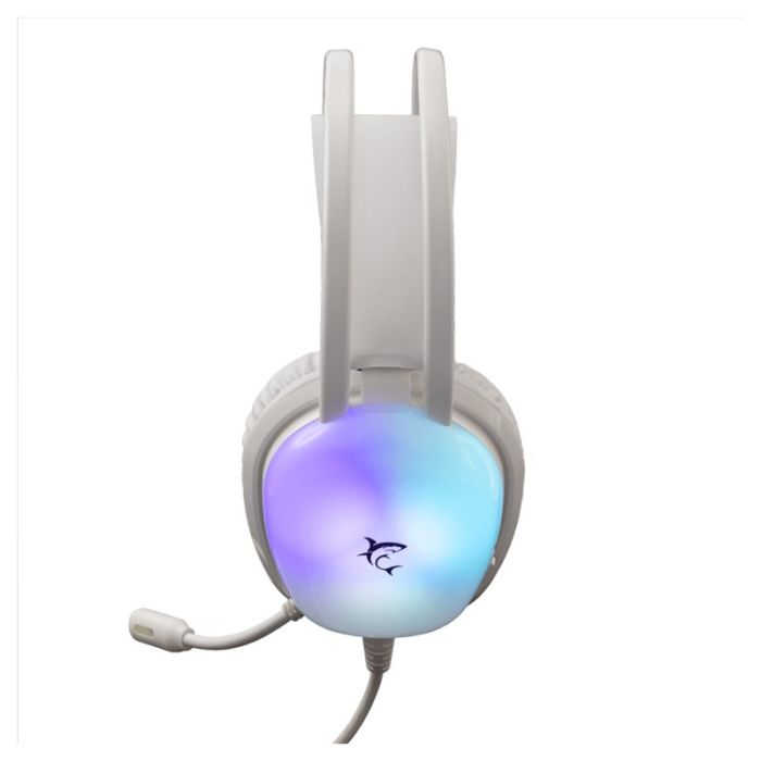 Micro Casque Gamer Filaire WHITE SHARK PEACOCK - Blanc 