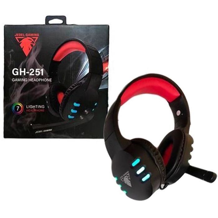 Micro Casque Gamer JEDEL GH-251 RGB - Noir