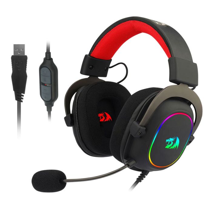 Micro Casque Gamer REDRAGON Zeus X H510-RGB USB 7.1 - Noir