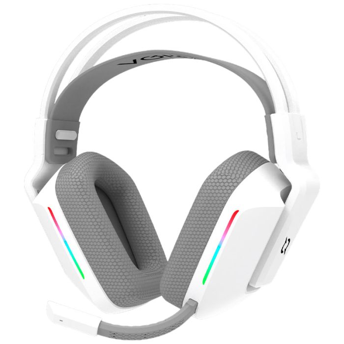 Micro Casque Gamer Sans Fil AQIRYS ALYA Stéréo 3D V2 - Blanc