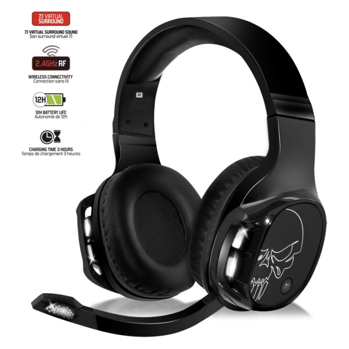 Micro Casque Gamer Sans Fil SPIRIT OF GAMER XPERT-H1100 - Noir