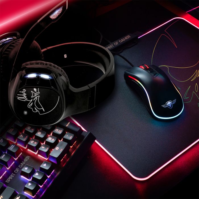 Micro Casque Gamer Sans Fil SPIRIT OF GAMER XPERT-H1100 - Noir