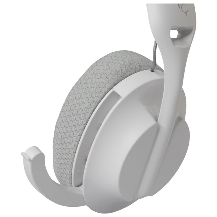 Micro Casque Gamer Sans Fil WHITE SHARK FALCON - Blanc&Gris