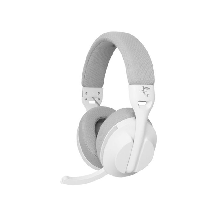 Micro Casque Gamer Sans Fil WHITE SHARK FALCON - Blanc&Gris