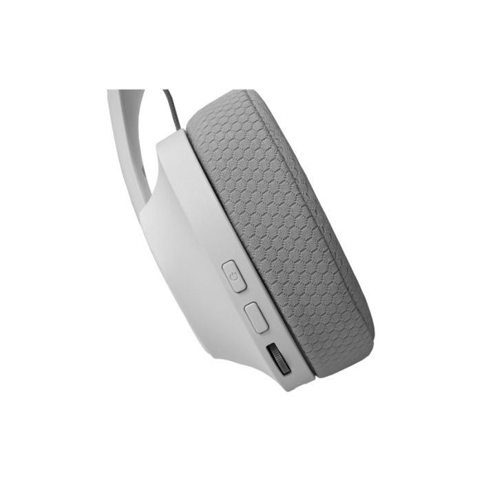 Micro Casque Gamer Sans Fil WHITE SHARK FALCON - Blanc&Gris