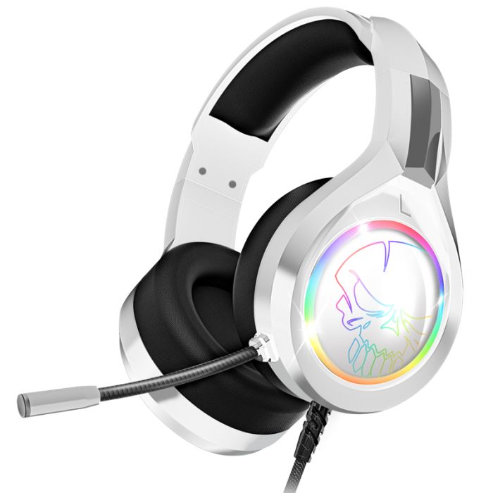 Micro Casque Gamer SPIRIT OF GAMER Pro H8 LED RGB - Blanc