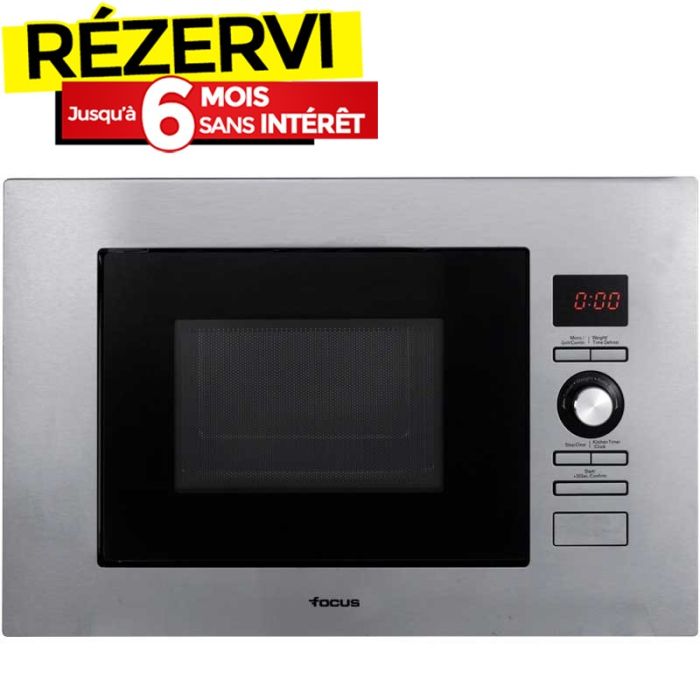 Micro-Onde Grill Encastrable FOCUS F23X 20 Litres - Inox