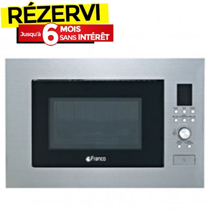 Micro-Onde Grill Encastrable FRANCO MO25-X 25 Litres - Noir