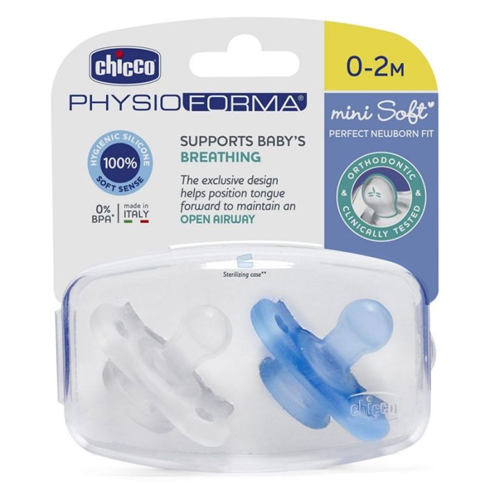 Micro Sucette CHICCO 0-2M - Bleu