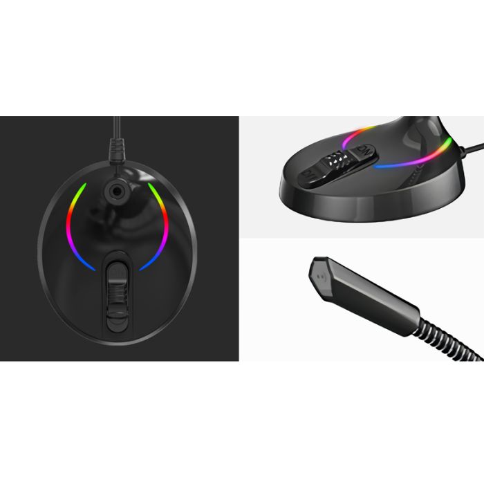 Microphone Gamer Filaire HAVIT GK55 RGB - Noir