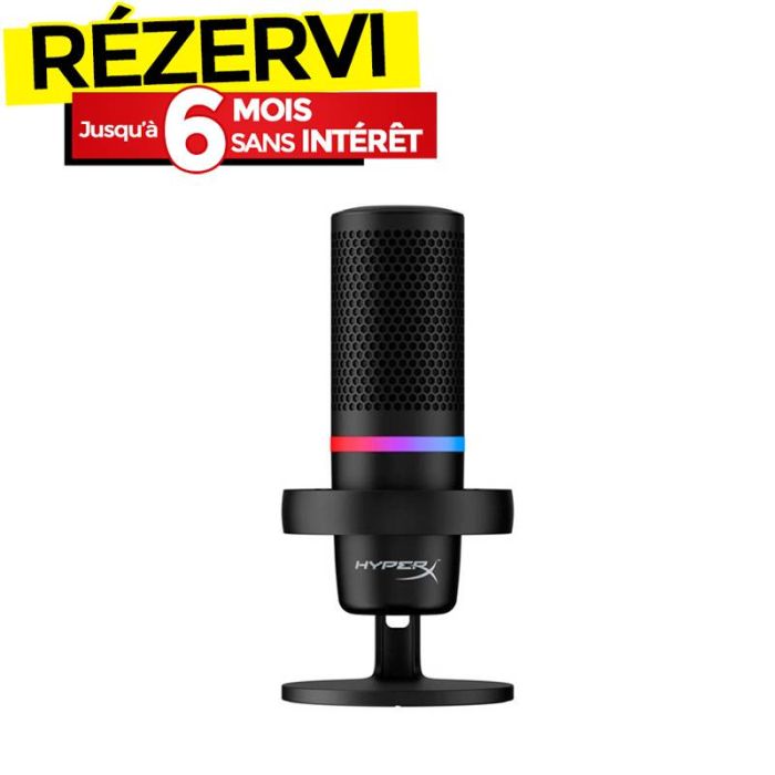 Microphone Gamer Filaire HYPERX DUOCAST USB RGB - Noir