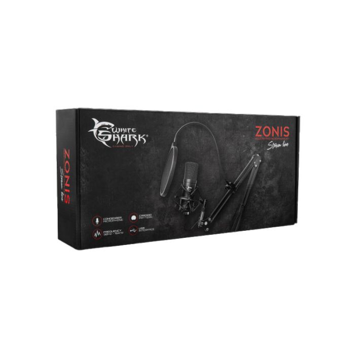 Microphone Gamer Filaire WHITE SHARK ZONIS DSM-01 - Noir