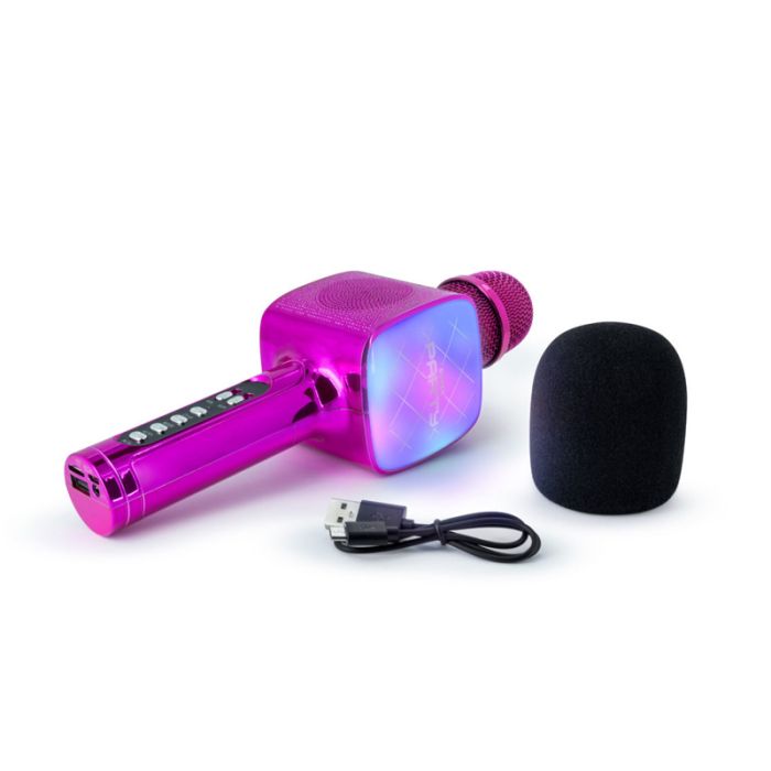 Microphone Sans Fil BIGBEN karaoké PARTYBTMIC2BK - Rose