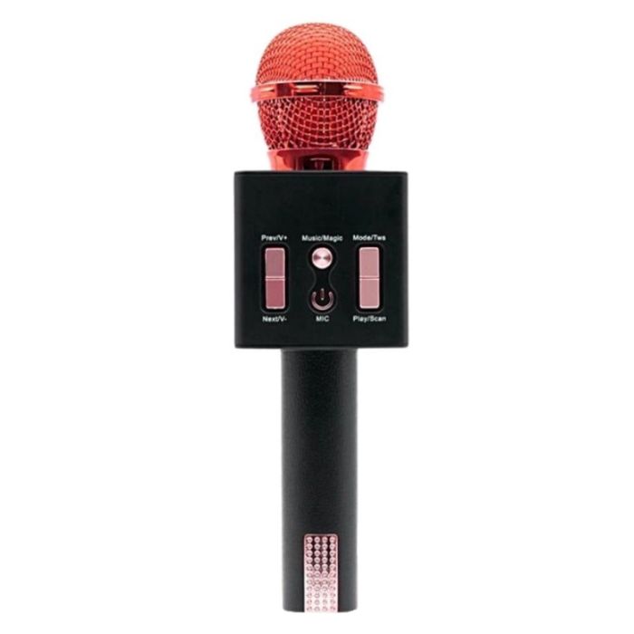 Microphone Sans Fil Karaoké MC872 - Rouge