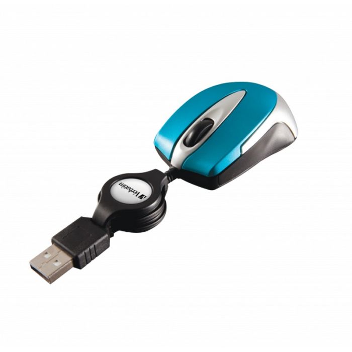 Mini Souris Filaire Optique VERBATIM 049022 USB - Bleu