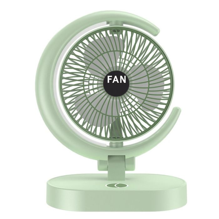 Ventilateur Portable Gemmac 4-en-1 - Main/Cou/Ceinture/Bureau, 5 Vitesses, Batterie 4000mAh, Affichage LED