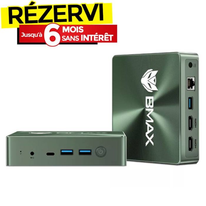 Mini PC de Bureau BMAX B6 Plus i3 10è Gén 12Go 512Go SSD (BMAX-B6PLUS)