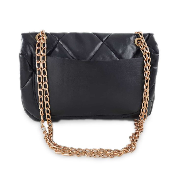 Sac Bandoulière MODALINE MIRELLA avec Chaine - Noir & Gold