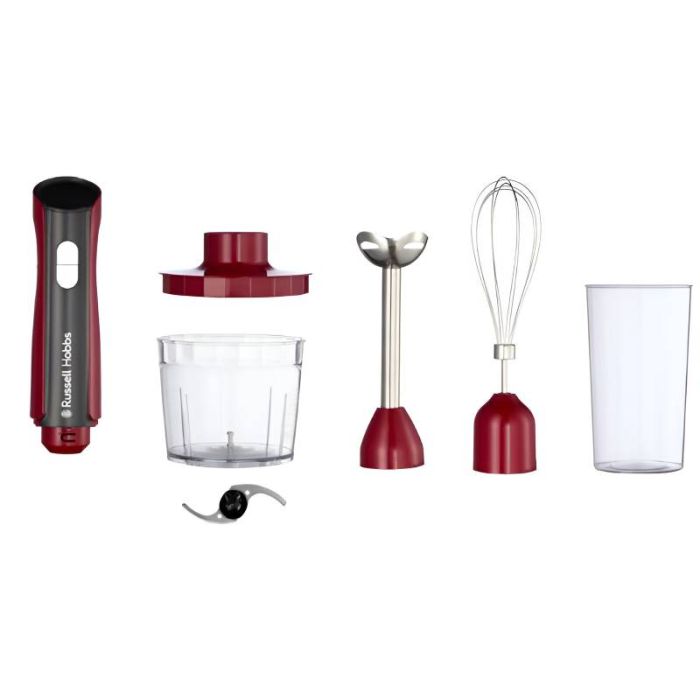 Mixeur Plongeant 3en1 RUSSELL HOBBS Desire Red 500W