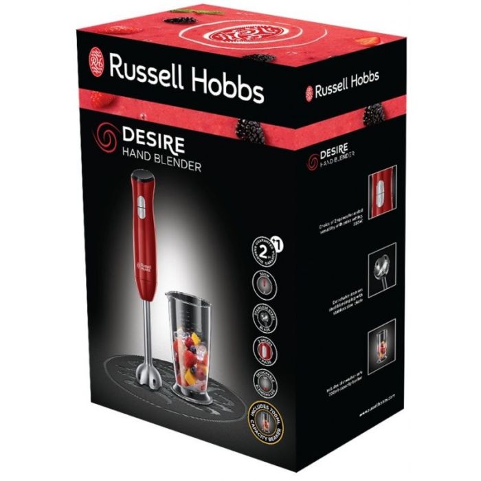 Mixeur Plongeant Desire RUSSELL HOBBS 24690-56 500W - Rouge