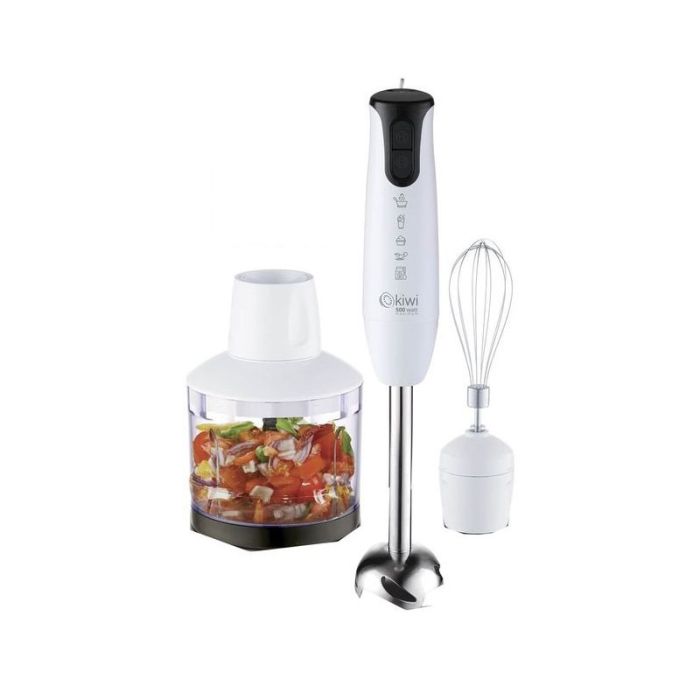 Mixeur Plongeant 3en1 KIWI KHB 4440 500W 0,5L - Blanc