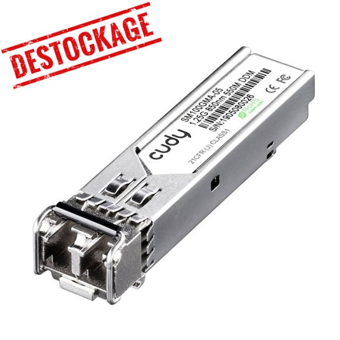 Module CUDY SFP 1.25 GB/S VCSEL 0.5 km 7.5 DB 