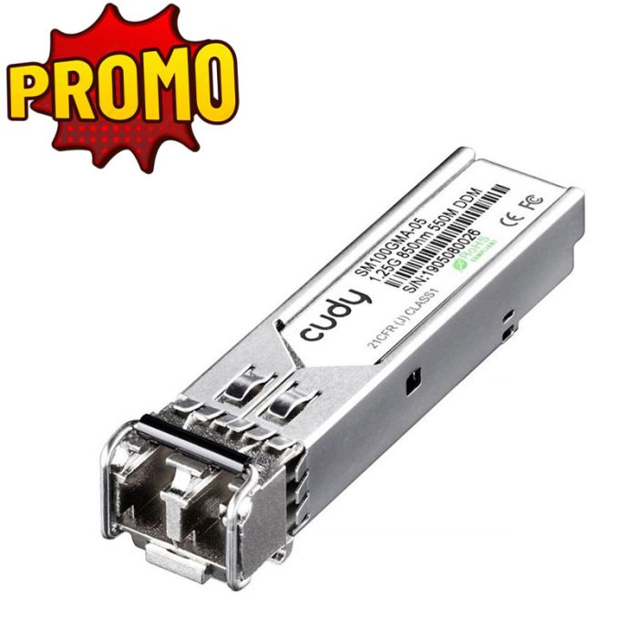 Module CUDY SFP 1.25 GB/S VCSEL 0.5 km 7.5 DB 