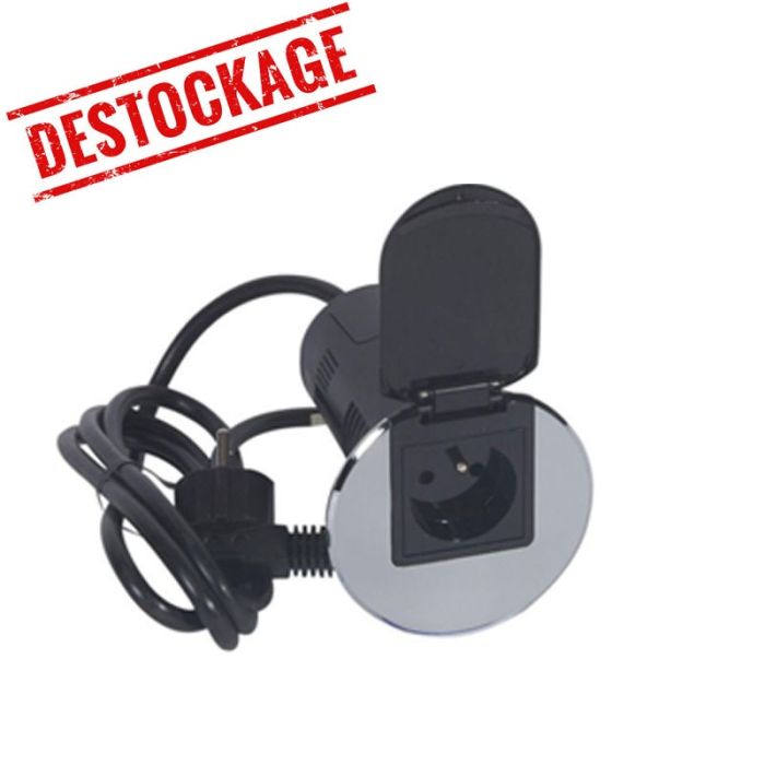 Module de Bureau Encastré LEGRAND 054057 2P+T USB - Métal