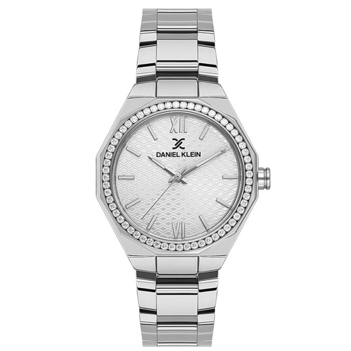 Montre Femme Dani Danicci - Acier Inoxydable - Cadran Blanc Chiffres Romains - 3 ATM - Neuf Avec étiquettes