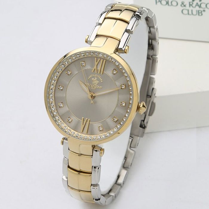 Montre Femme SANTA BARBARA POLO SB 1 10133 5 Silver Gold