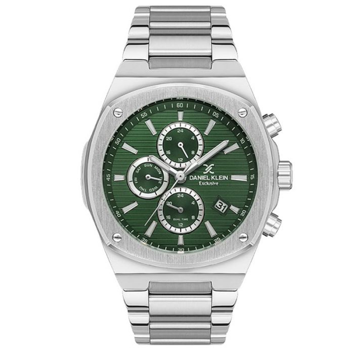 Montre Homme DANIEL KLEIN DK-1-13413-6 - Silver&Vert