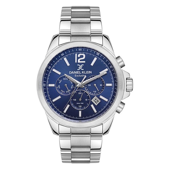 Montre Homme DANIEL KLEIN DK-1-13527-3 - Silver&Bleu