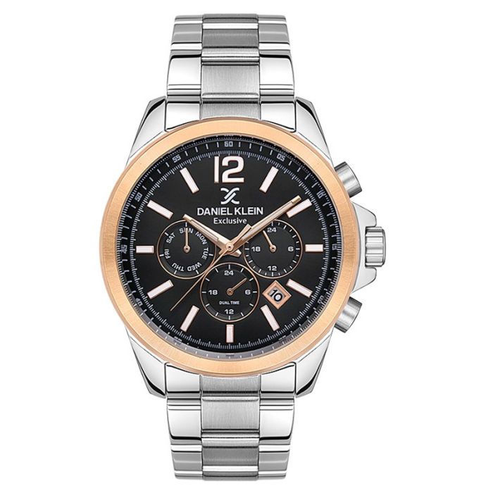 Montre Homme DANIEL KLEIN DK-1-13527-4 - Silver&Rose Gold